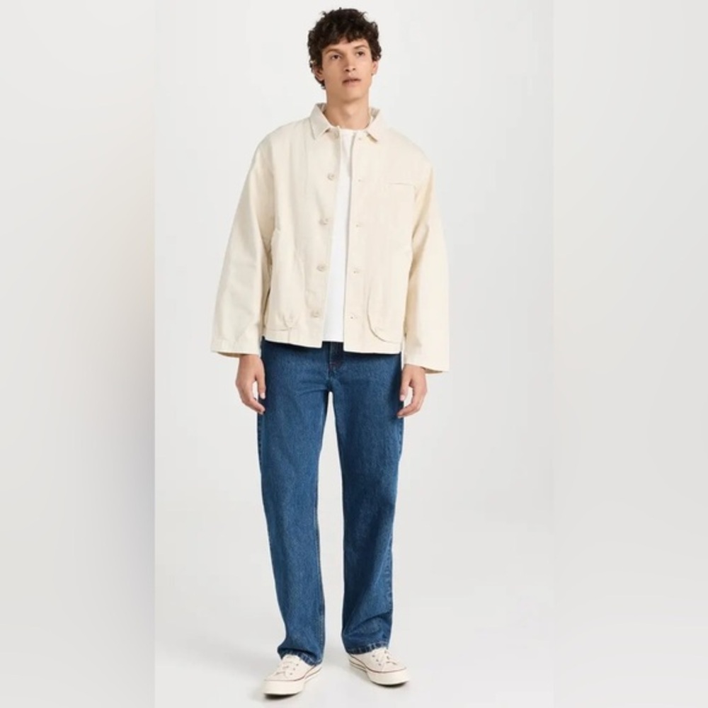 John Elliott Cotton Chore Jacket Coat Made in Japan , size 5 (XXL) Cream